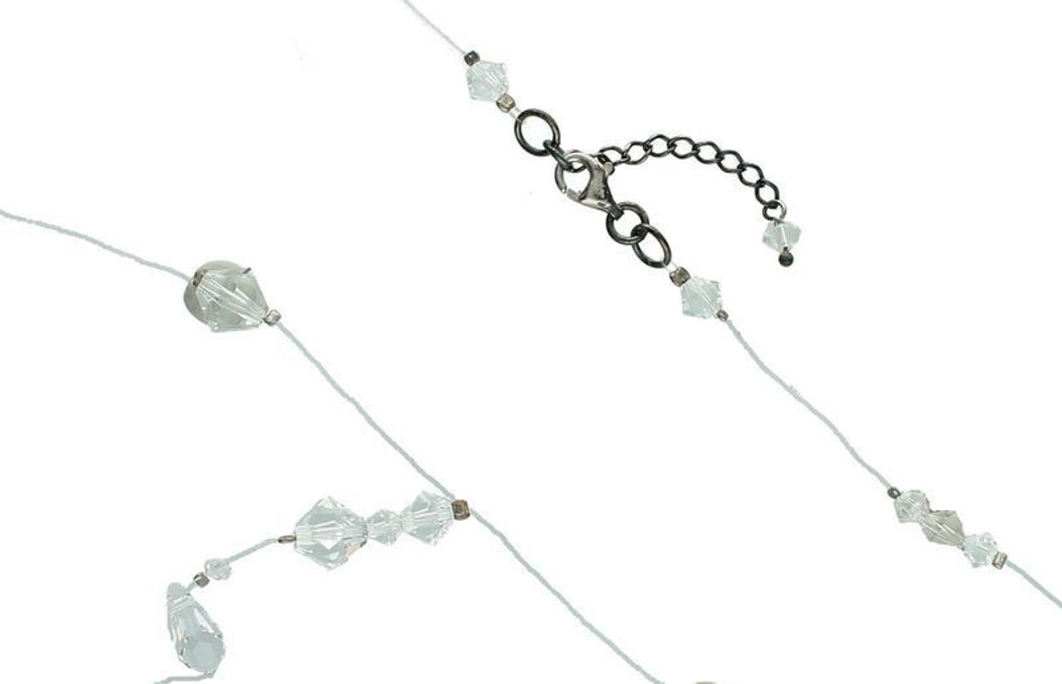 Srebrny naszyjnik ślubny z kryształami Swarovski – NR 504  Kolekcja Swarovski Jewellery produktowe.jpg